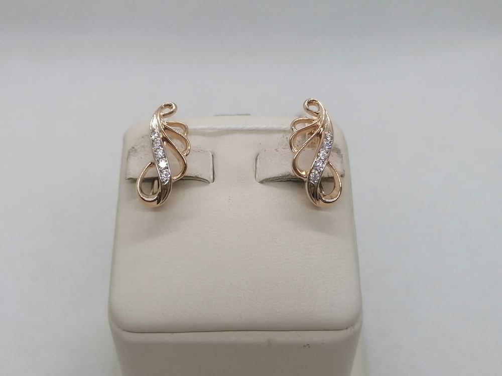 СЕРЬГИ С КАМНЯМИ (Au 585)