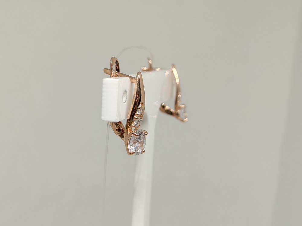 СЕРЬГИ С КАМНЯМИ (Au 585)