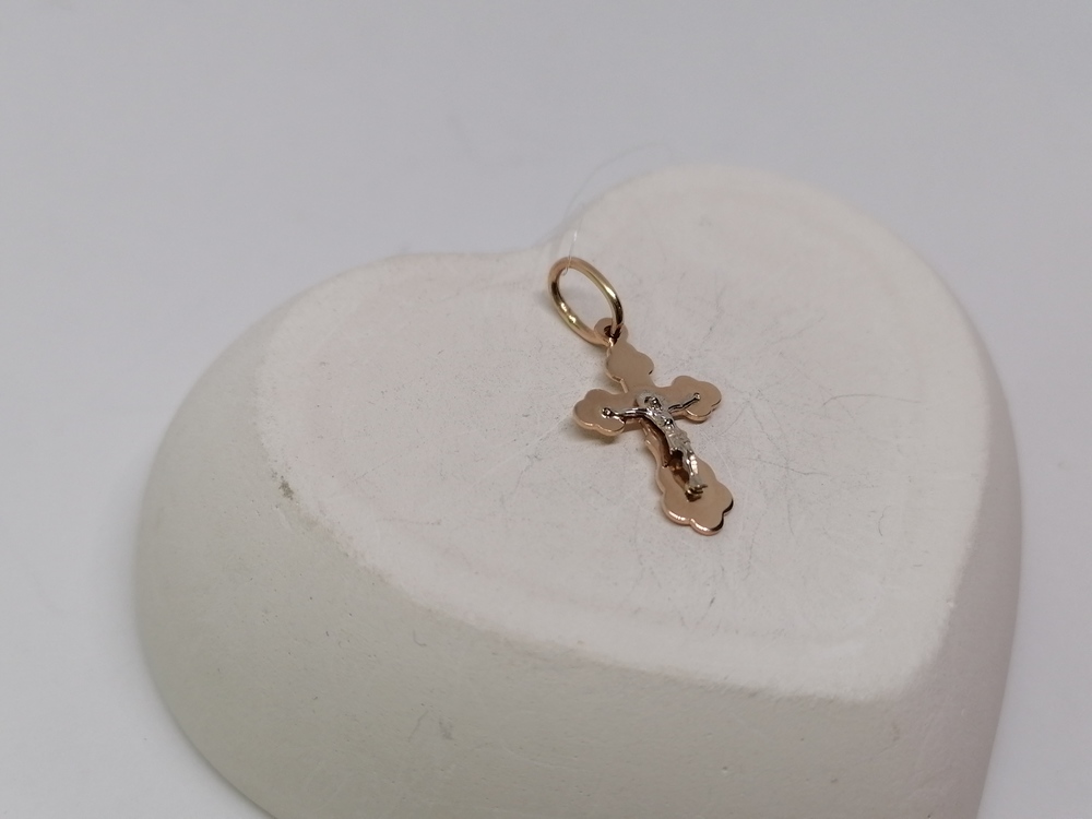 ПОДВЕСКА КРЕСТ без камня (Au 585)