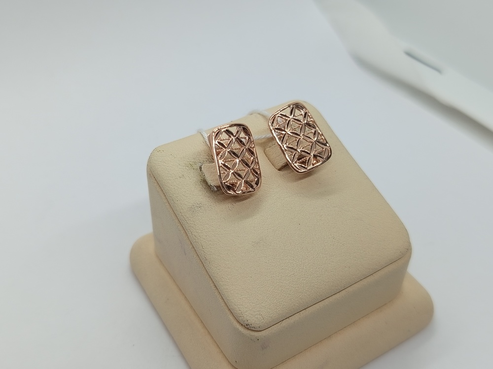 СБКМ585 СЕРЬГИ БЕЗ КАМНЯ (Au 585)