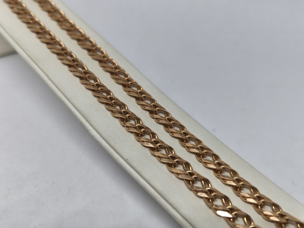 ЦЕПЬ ПОЛНОВЕСНАЯ Ромб двойной (Au 585)