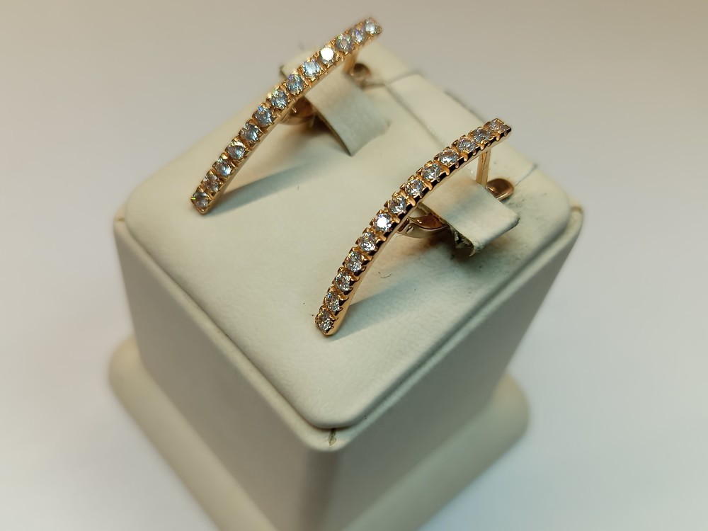 СЕРЬГИ С КАМНЯМИ (Au 585)