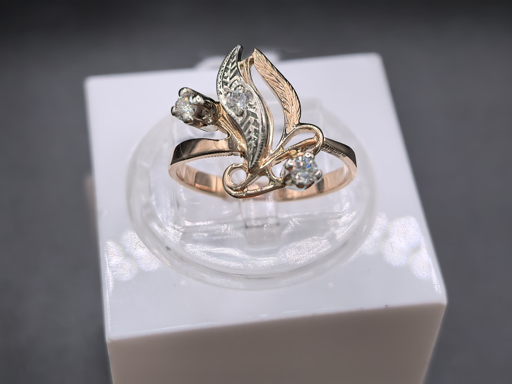 КОЛЬЦО БРИЛЛИАНТ Au 585