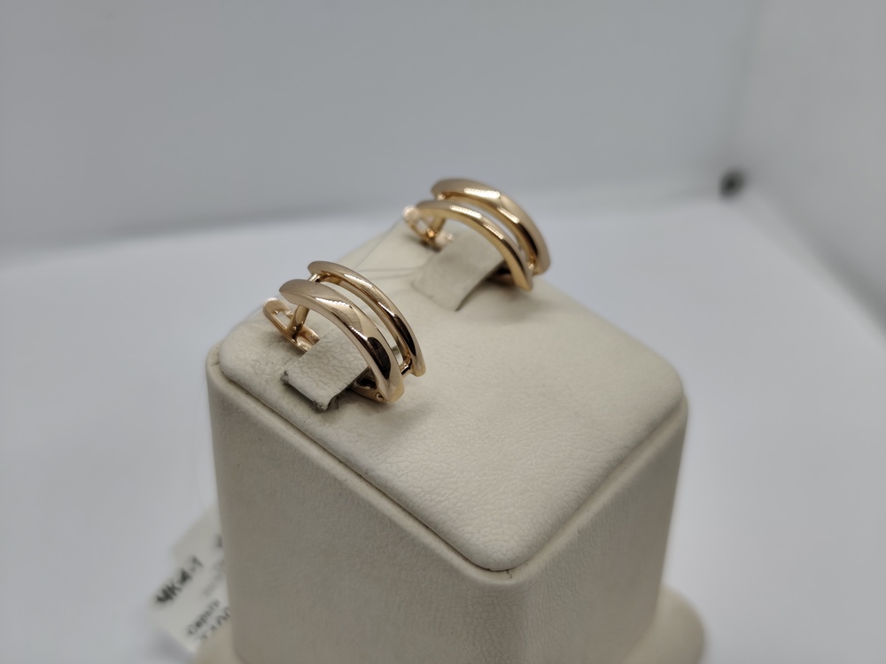 СЕРЬГИ БЕЗ КАМНЯ (Au 585)