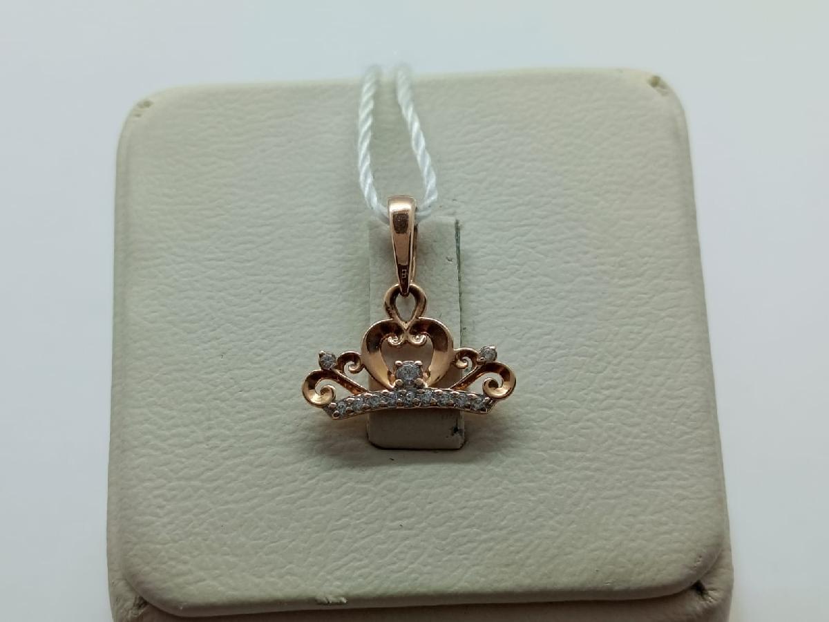 ПОДКМИ585 ПОДВЕСКА С КАМНЯМИ (Au 585)