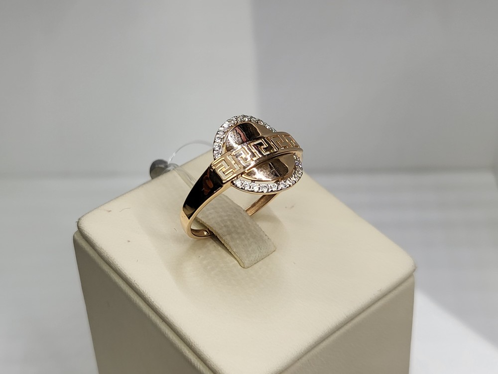 КОЛЬЦО С КАМНЯМИ (Au 585)