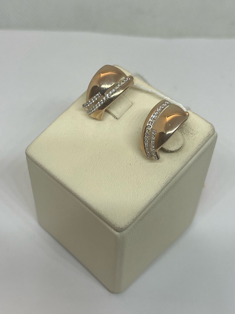 СКМИ585 СЕРЬГИ С КАМНЯМИ (Au 585)