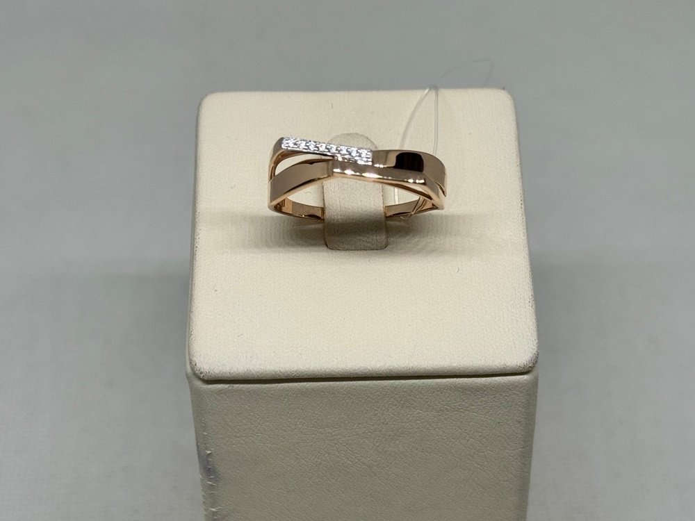 КОЛЬЦО С КАМНЯМИ (Au 585)