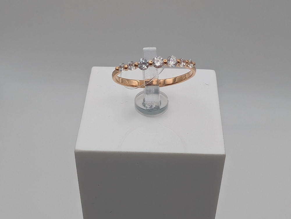 КОЛЬЦО С КАМНЯМИ (Au 585)