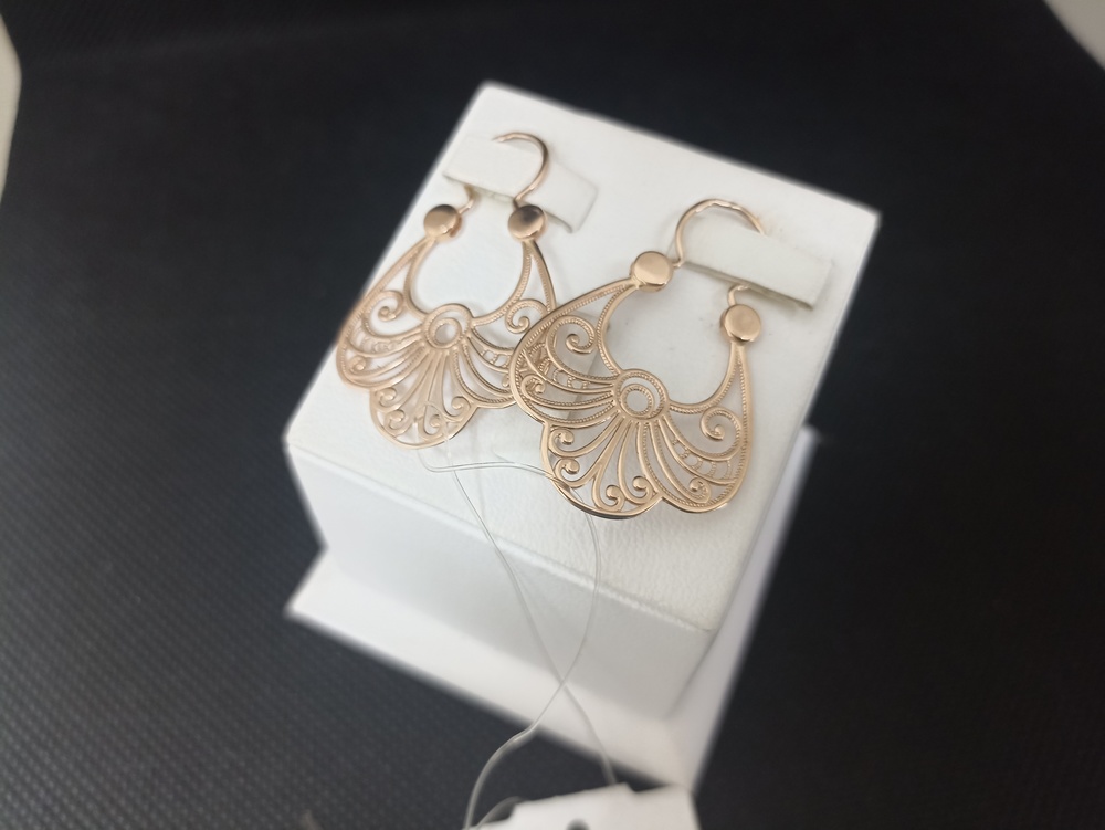 СЕРЬГИ БЕЗ КАМНЯ (Au 585)