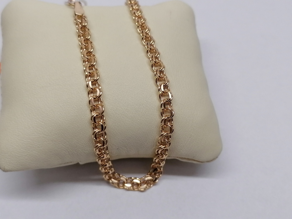 БЛБ585 БРАСЛЕТ ПОЛНОВЕСНЫЙ Бисмарк (Au 585)