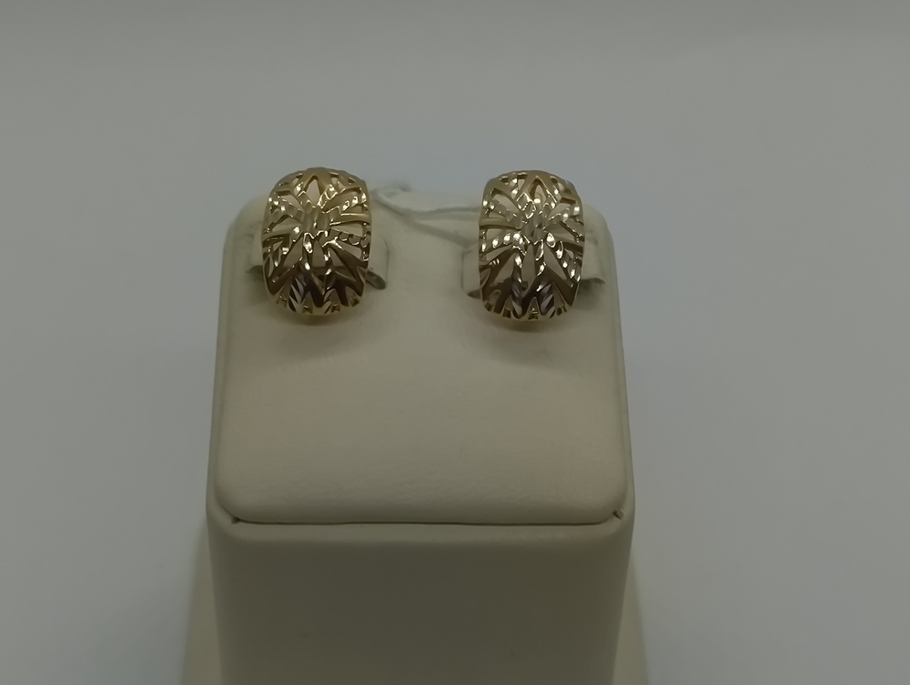 СБКМ585 СЕРЬГИ БЕЗ КАМНЯ (Au 585)