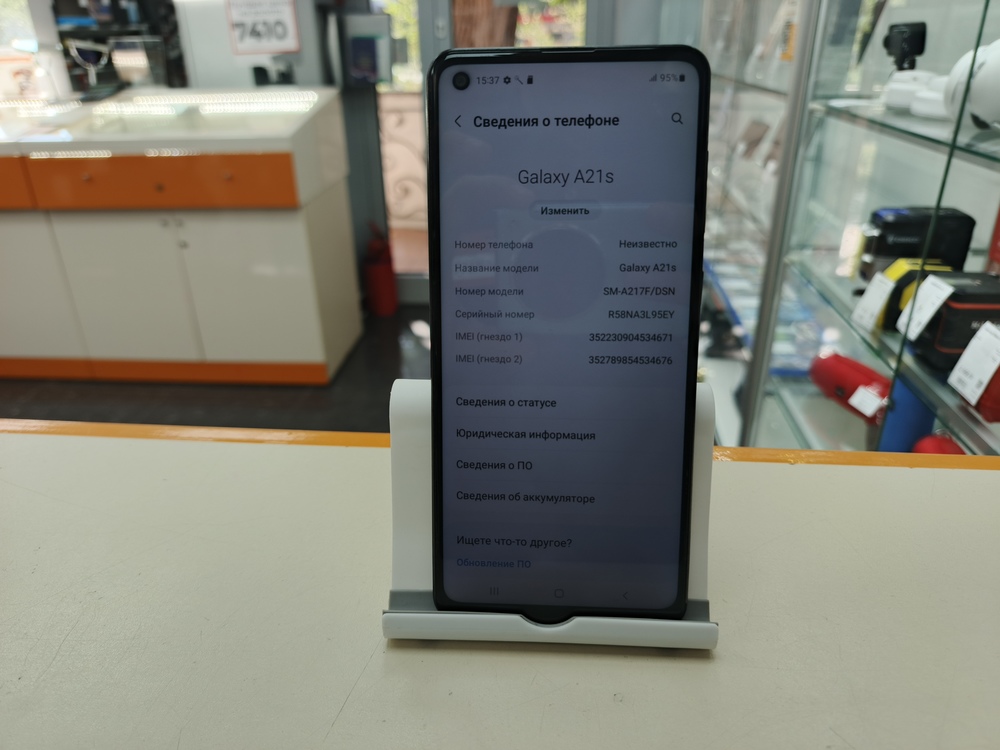 Смартфон Samsung Galaxy A21S 4/64