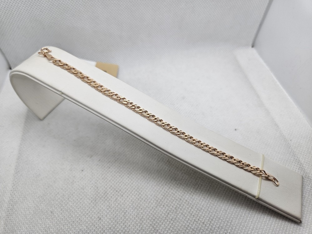 БРАСЛЕТ ПУСТОТЕЛЫЙ Ромб двойной (Au 585)