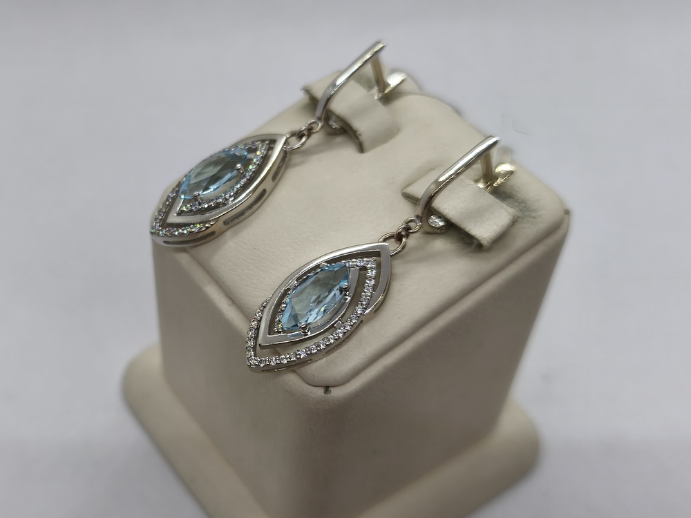 СЕРЬГИ С КАМНЯМИ (Au 585)