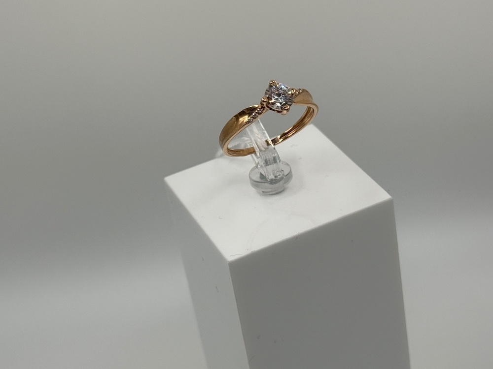 КОЛЬЦО С КАМНЯМИ (Au 585)