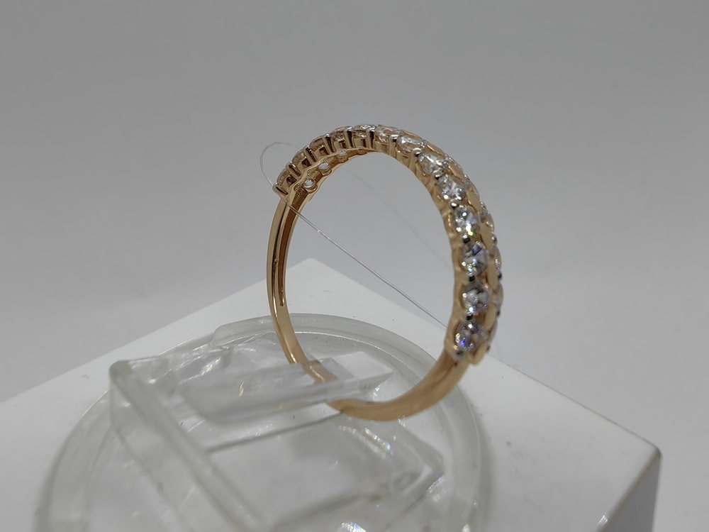 КОЛЬЦО С КАМНЯМИ (Au 585)