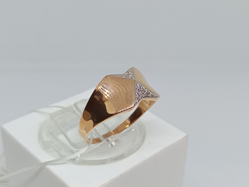 КОЛЬЦО С КАМНЯМИ (Au 585)