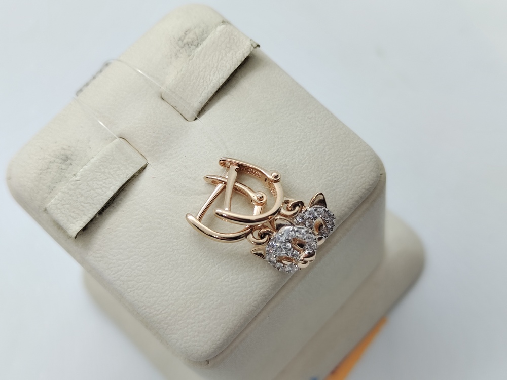 СЕРЬГИ С КАМНЯМИ (Au 585)