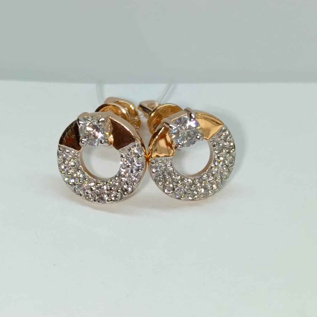 СЕРЬГИ ПУСЕТЫ с камнями (Au 585)