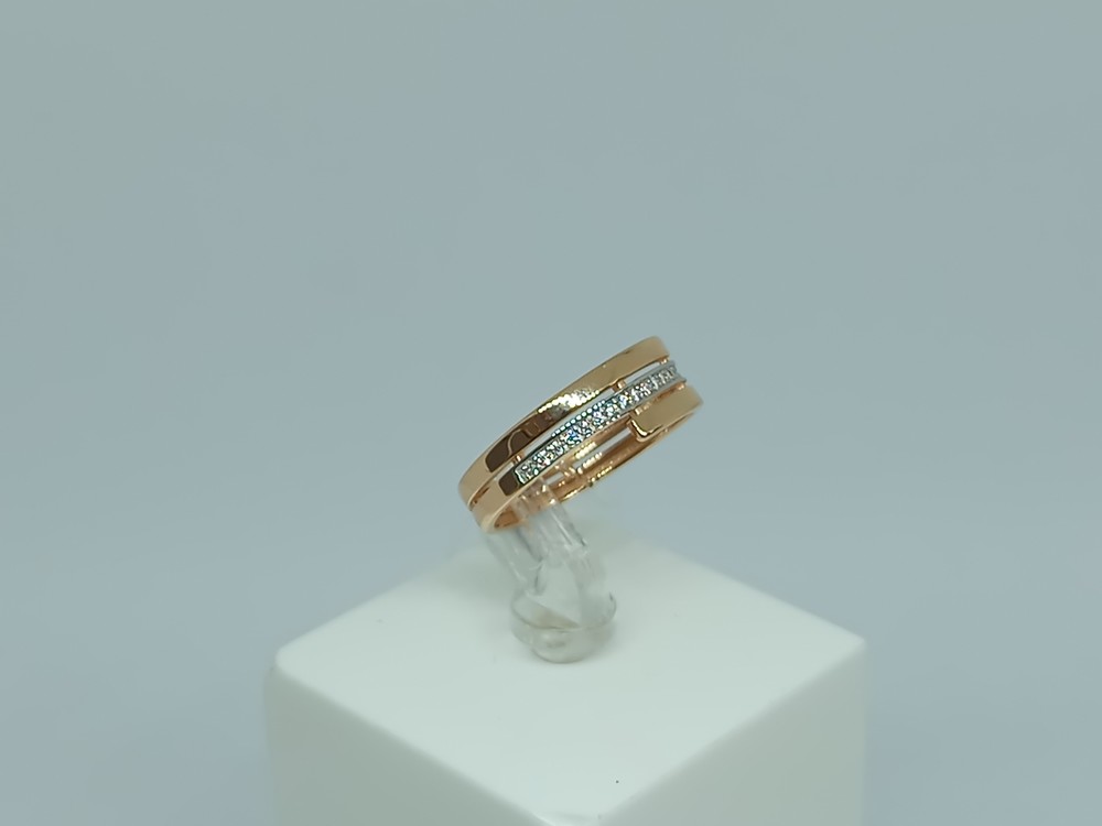 КОЛЬЦО С КАМНЯМИ (Au 585)