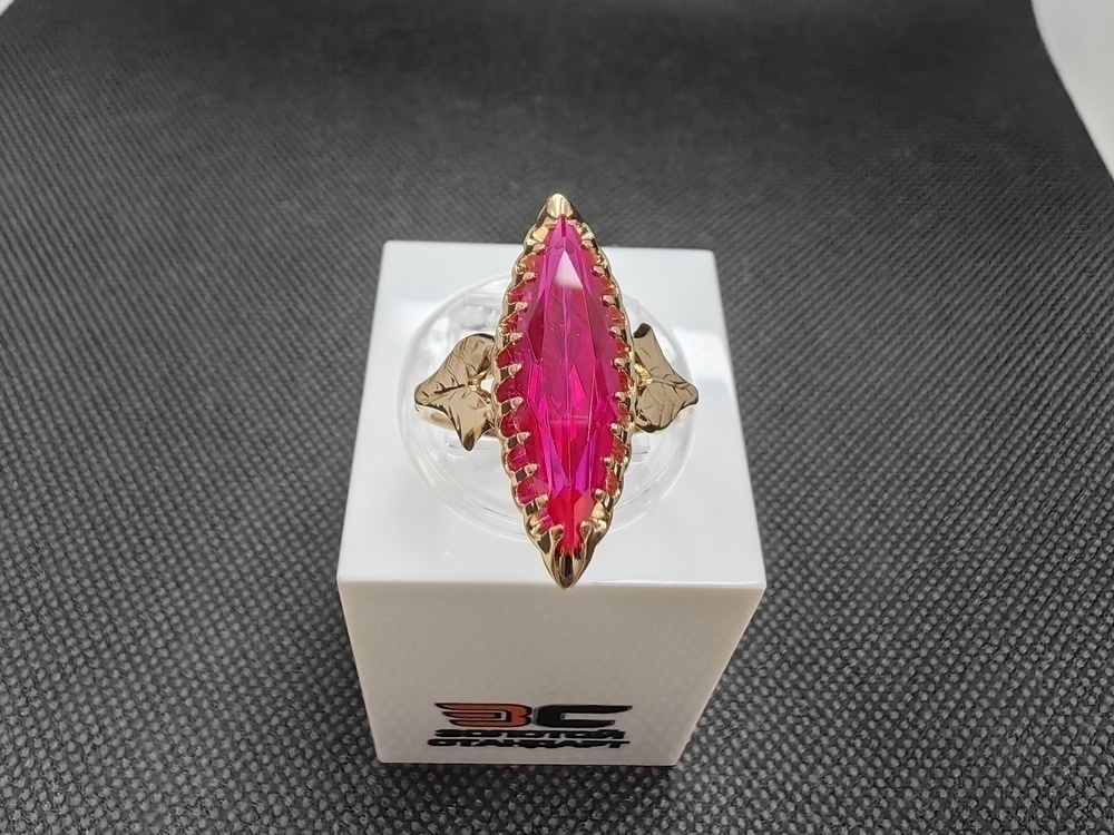 КОЛКМ583 КОЛЬЦО С КАМНЕМ (Au 583)