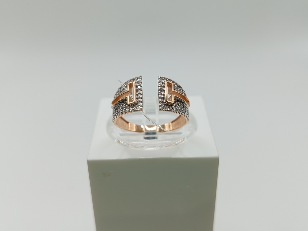 КОЛЬЦО С КАМНЯМИ (Au 585)