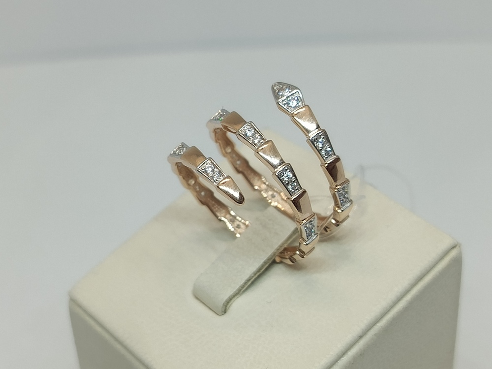 КОЛЬЦО С КАМНЯМИ (Au 585)