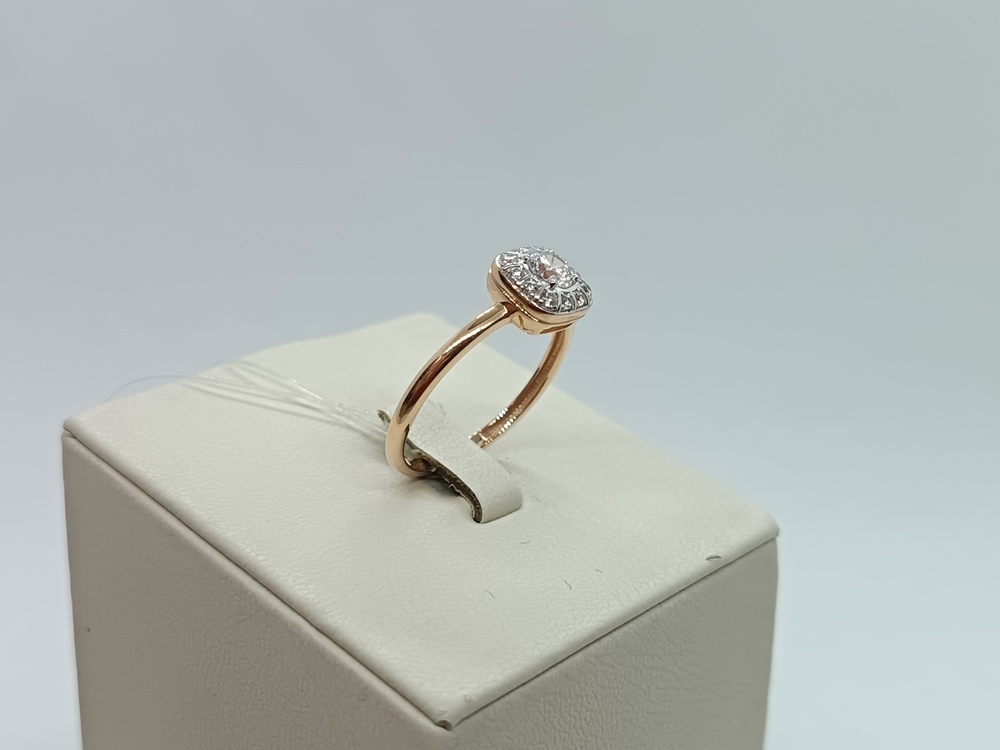 КОЛЬЦО С КАМНЯМИ (Au 585)