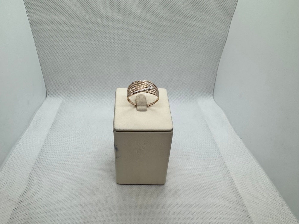 КОЛЬЦО С КАМНЯМИ (Au 585)