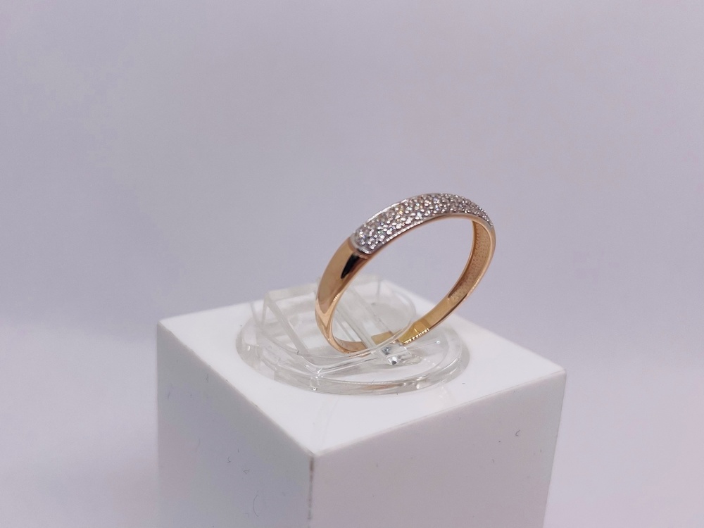 КОЛЬЦО С КАМНЯМИ (Au 585)