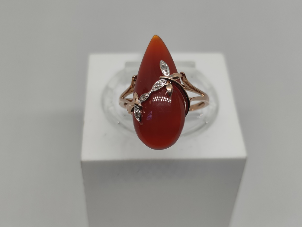 КОЛЬЦО С КАМНЯМИ (Au 585)