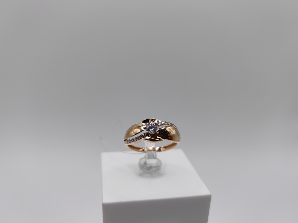 КОЛЬЦО С КАМНЯМИ (Au 585)