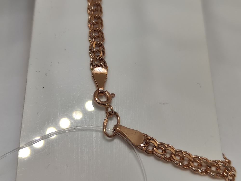 ЦЕПЬ ПУСТОТЕЛАЯ Бисмарк (Au 585)