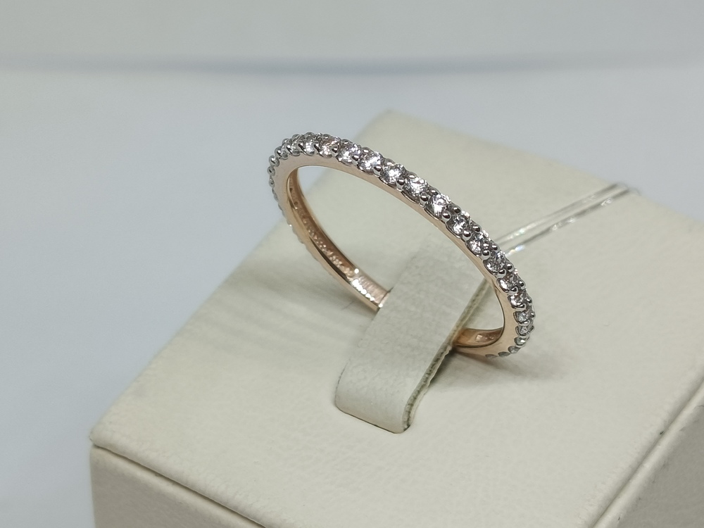 КОЛЬЦО С КАМНЯМИ (Au 585)