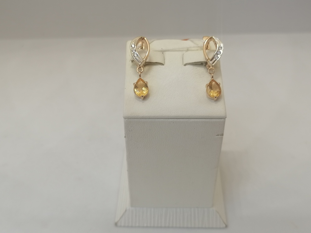 СЕРЬГИ С КАМНЯМИ (Au 585)