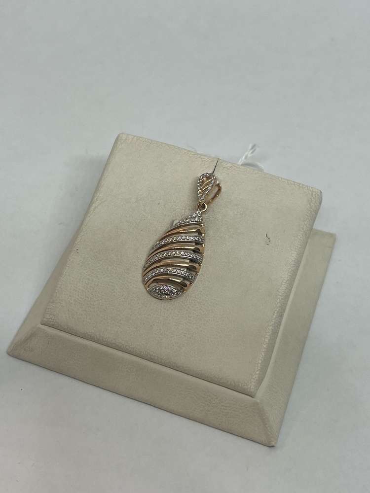 ПОДКМИ585 ПОДВЕСКА С КАМНЯМИ (Au 585)