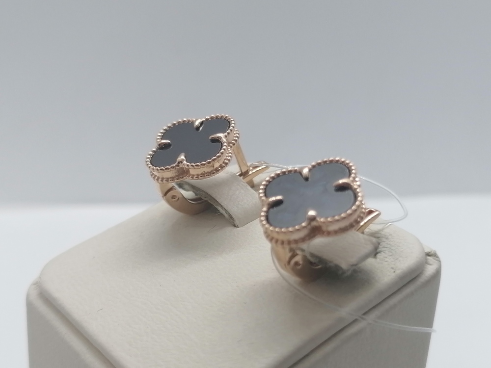 120217 СЕРЬГИ С КАМНЕМ (Au 585)