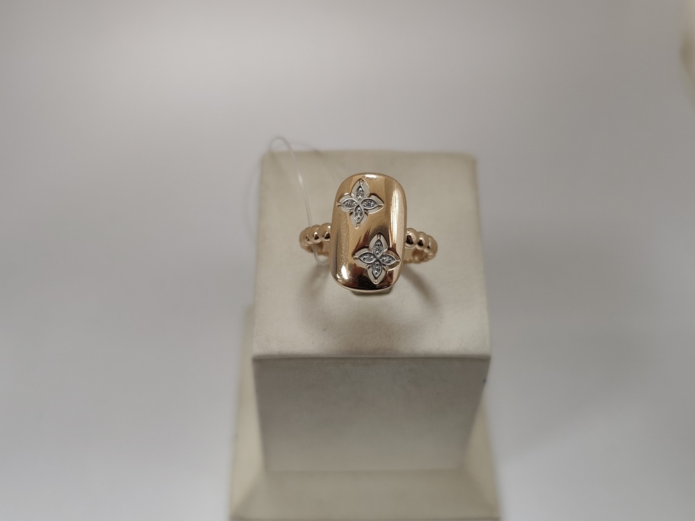 КОЛЬЦО С КАМНЯМИ (Au 585)