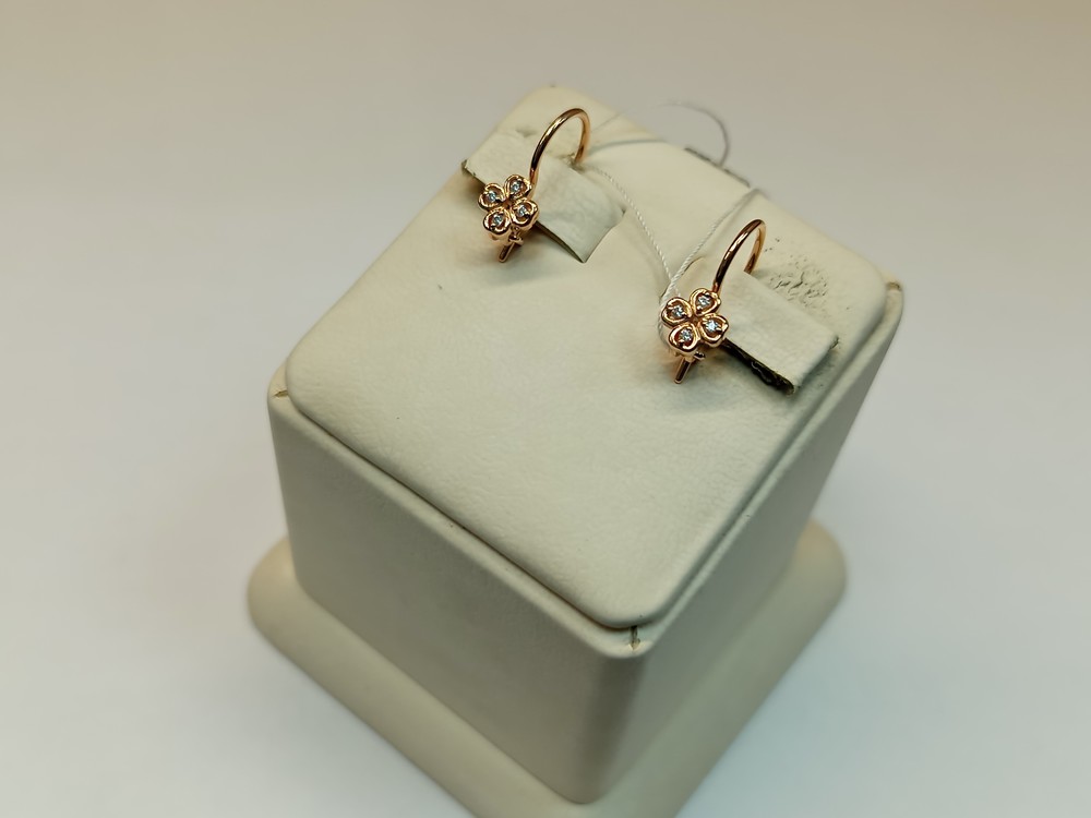 СКМИ585 СЕРЬГИ С КАМНЯМИ (Au 585)