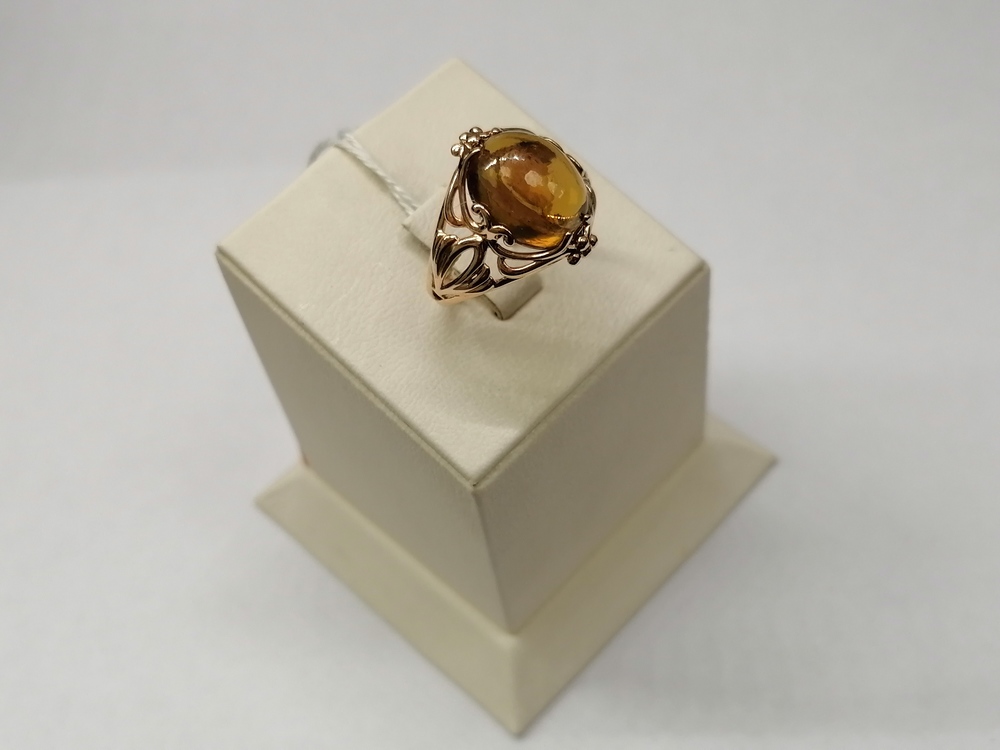 КОЛЬЦО С КАМНЕМ (Au 585)