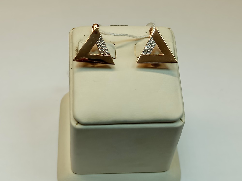 СКМИ585 СЕРЬГИ С КАМНЯМИ (Au 585)