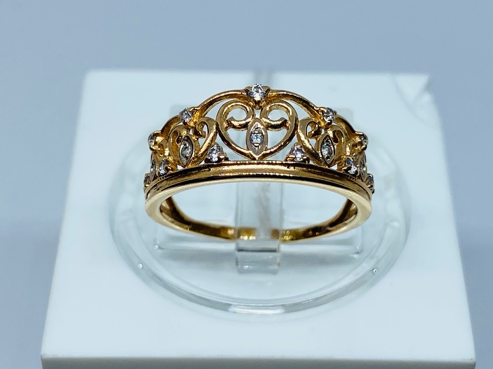 КОЛКМИ585 КОЛЬЦО С КАМНЯМИ (Au 585)