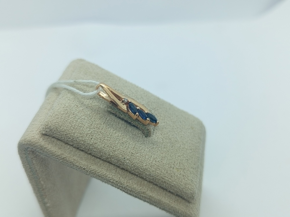 ПОДКМИ585 ПОДВЕСКА С КАМНЯМИ (Au 585)