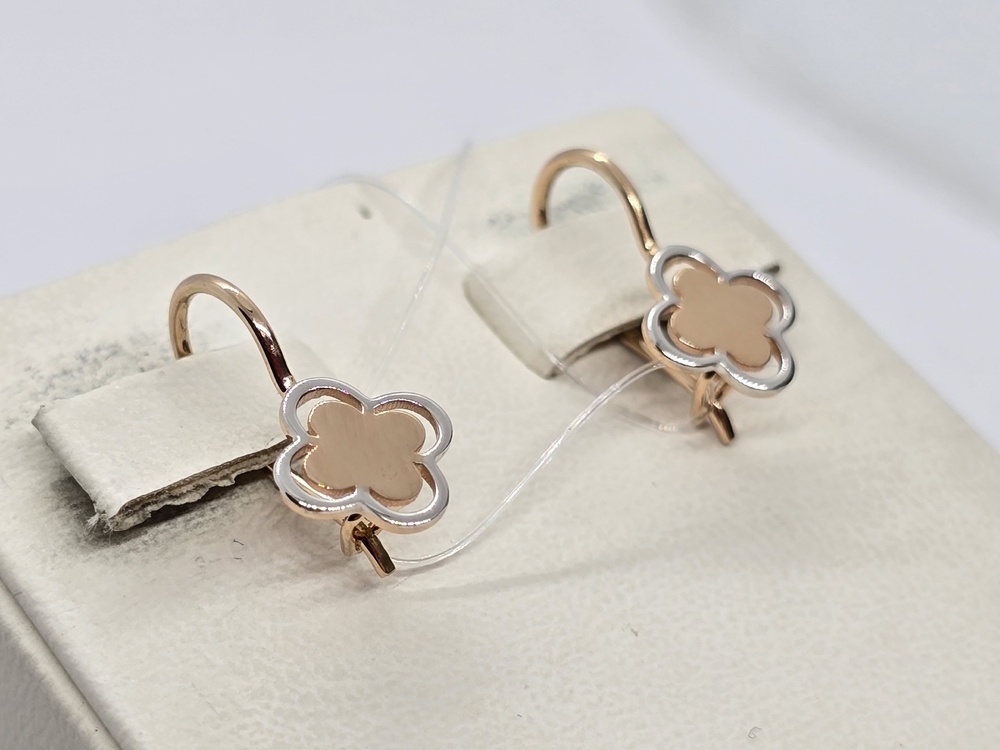 СЕРЬГИ ПЕТЕЛЬКА без камня (Au 585)