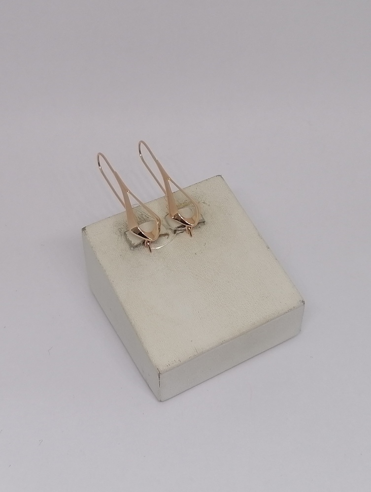 СЕРЬГИ ПЕТЕЛЬКА без камня (Au 585)