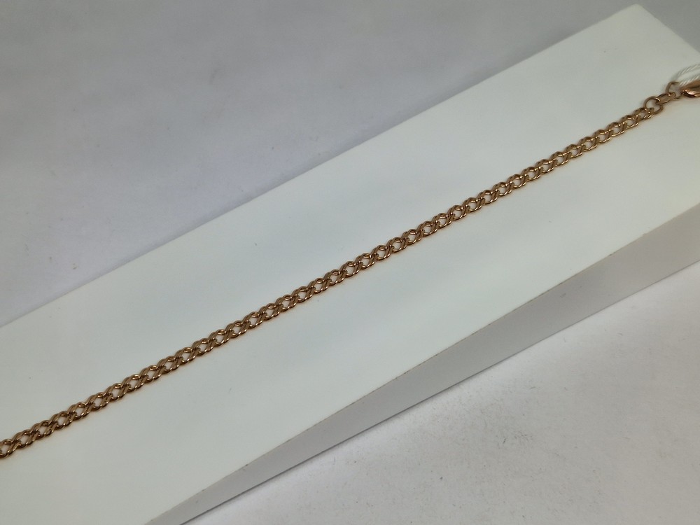 БРАСЛЕТ ПОЛНОВЕСНЫЙ Ромб двойной Au 585