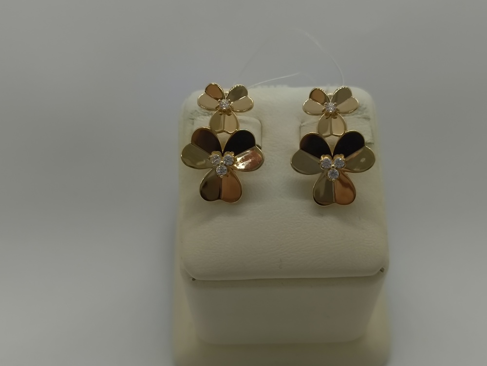 СЕРЬГИ С КАМНЯМИ (Au 585)