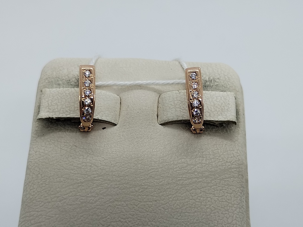 СКМИ585 СЕРЬГИ С КАМНЯМИ (Au 585)