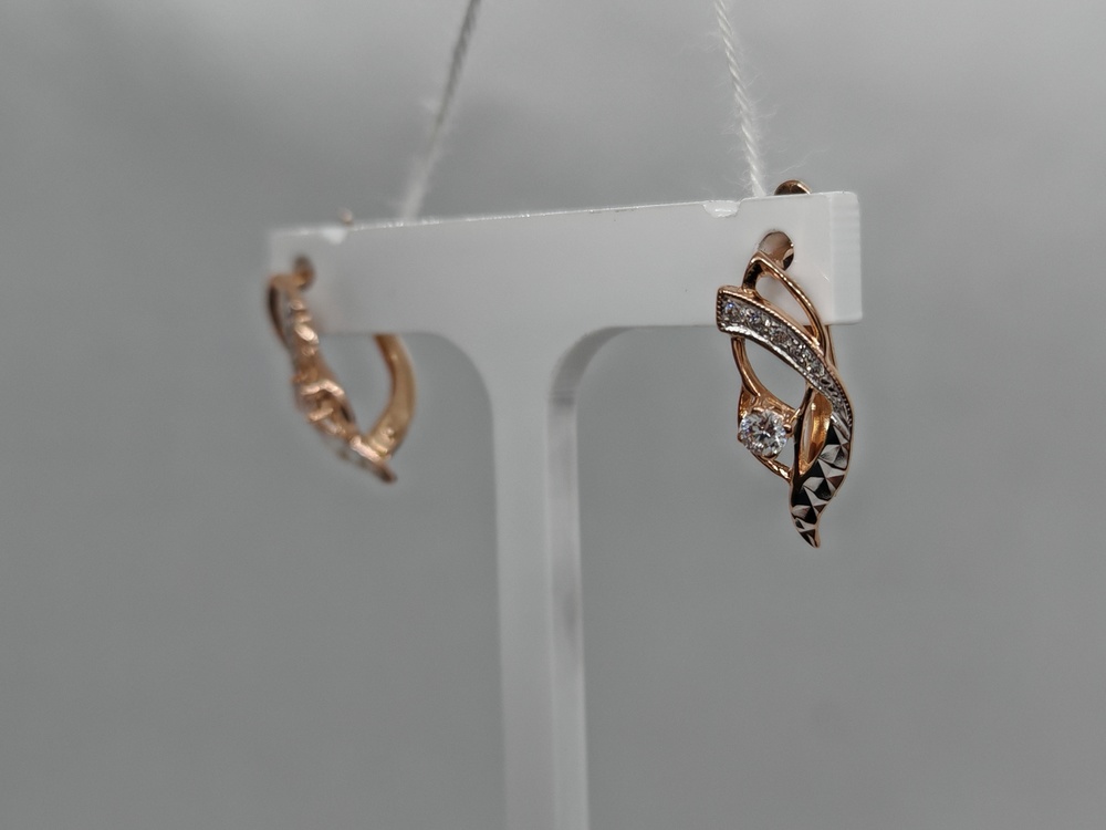 СЕРЬГИ С КАМНЯМИ (Au 585)